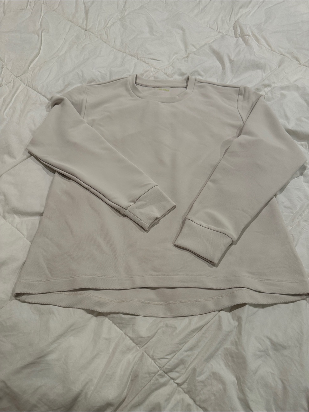 Women’s Crewneck Sweater - Light Beige